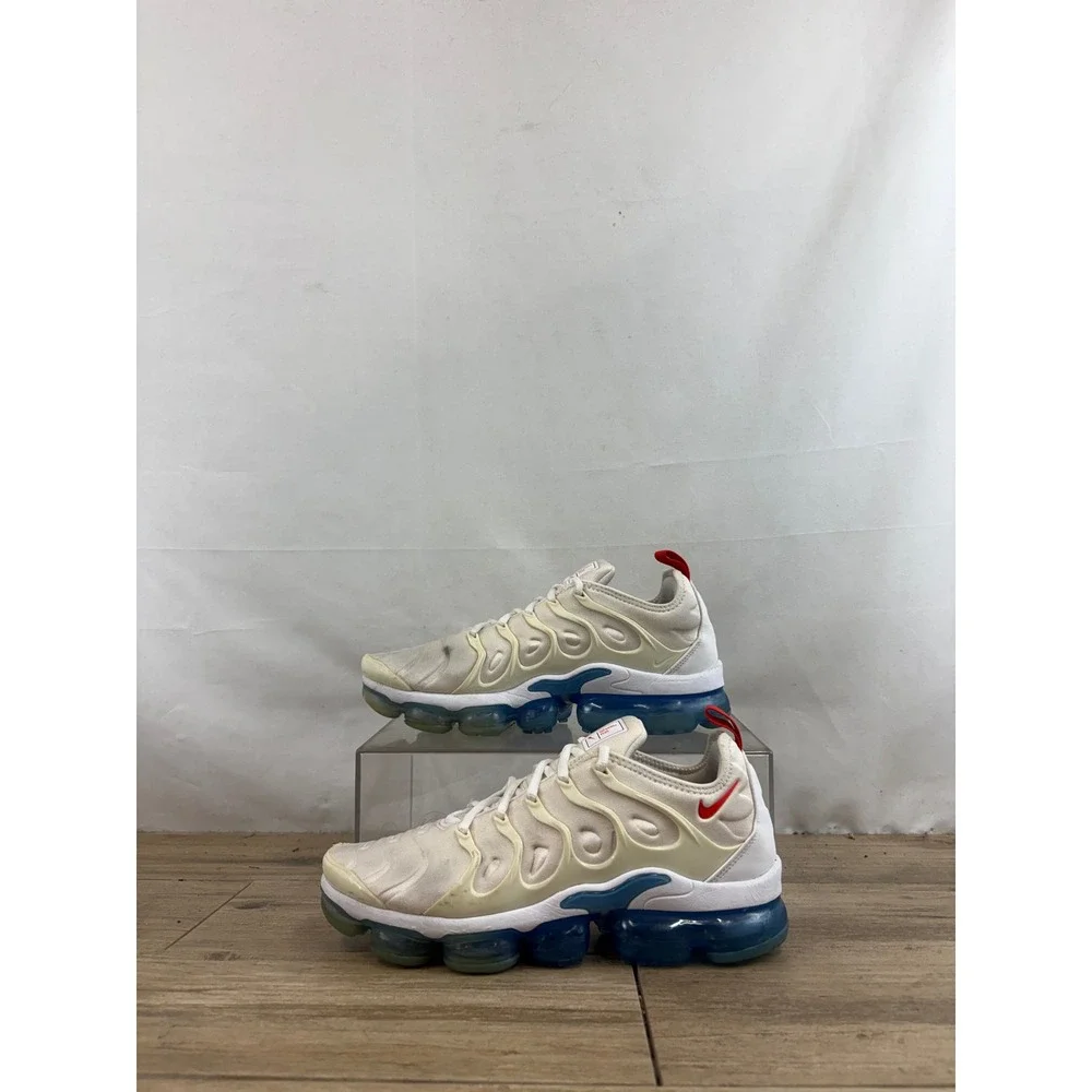 Nike Air VaporMax Plus Sail University Red Blue Men 9 DV2119-100